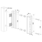 Maatvoering Locinox SAKL QF2 slotvanger