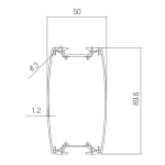 Comunello LIMIT 500 aluminium mast – AC-650 – 5 meter – RAL-9010
