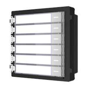 Hikvision intercom modulair – Module 6 beldrukkers – 2-draads/IP