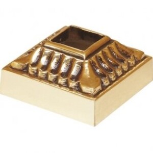 Grande Forge afdekrozet verguld 50×50 mm gat 16 mm