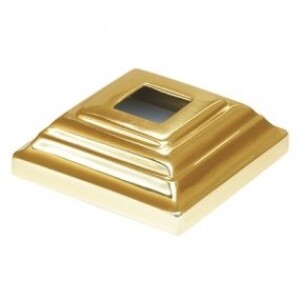 Grande Forge afdekrozet verguld 60×60 mm gat 14 mm