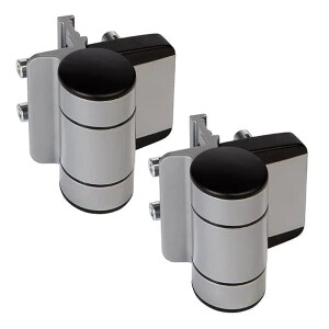 Locinox DINO poortscharnier – Dubbel gelagerd – 180° – Met 2 x 20 mm regelbaarheid- Set (2 stuks)