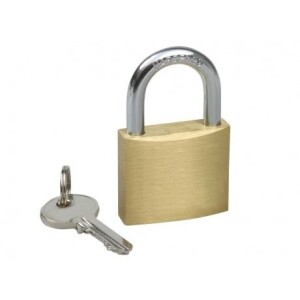 Hangslot messing, b=25, Ø4, h=16