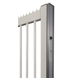 TIJDELIJK UITVERKOCHT! Locinox N-LINE-S-MAG inbouwmagneetslot voor schuifpoorten – MAGUNIT – Zilver