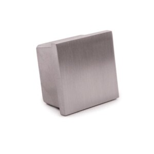 Vierkante eindkap RVS 40 x 40 x 2,0 mm.