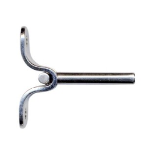 Muurbevestiging voor RVS kabel Ø6 mm./binnendraad.