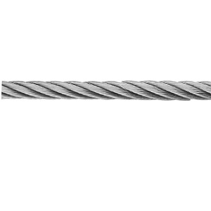Roestvrij stalen kabel Ø 6 mm / 316, per 100 mtr.
