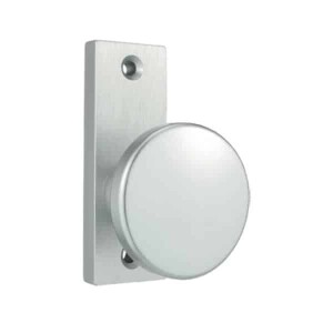 Bever draaibare klink met recht schild – Aluminium – 87 x 30 x 10 mm