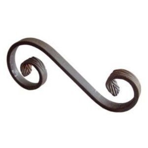 S-krul 270x110x65 mm / strip 12×6 mm