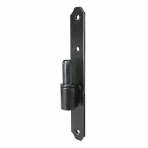 Plaatduim – 190x45x4 mm – Ø14 mm – Zwart gelakt