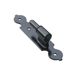 Plaatduim sier – 170x30x2,7 mm – Ø12 mm – Zwart gelakt