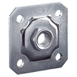 Comunello muurplaat M18 – Verstelbare moer – 100×100 mm