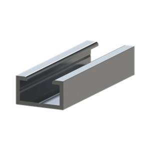 ASO Aluminium profiel voor veiligheidslijst 25.45 – 1 meter