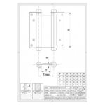 Bommerscharnier dubbelwerkend – Set van 2 stuks Art.nr. 1050-
