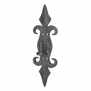 Handgesmede plaatduim – Onbehandeld – 328 x 110 x 8 – Ø16