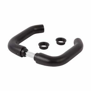 Locinox klinkstel – Zwart geanodiseerd aluminium – 120 mm krukstift