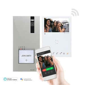 Comelit Quadra Mini Handsfree Wi-Fi videofoon kit – 2-draads – Met doorschakeling naar mobiel