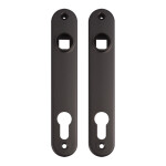Locinox aluminium deurschild - Voor insteeksloten - RAL 9005 - Set (2 stuks)