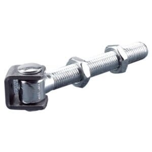 Comunello M24 poortscharnier – Met 2 platte moeren – 187 mm