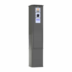 Scan&Go Pro – Ticketscannerzuil & ticketprinterzuil voor voetgangers – 358 x 340 x 1680 mm