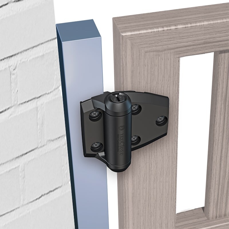 D&D TruClose Regular zelfsluitende scharnier – Voor metalen poorten met hout – 30 kg