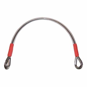 Veiligheidskabel voor poort – RVS – 400 x 6 mm – voor poorten tot 1600 kg