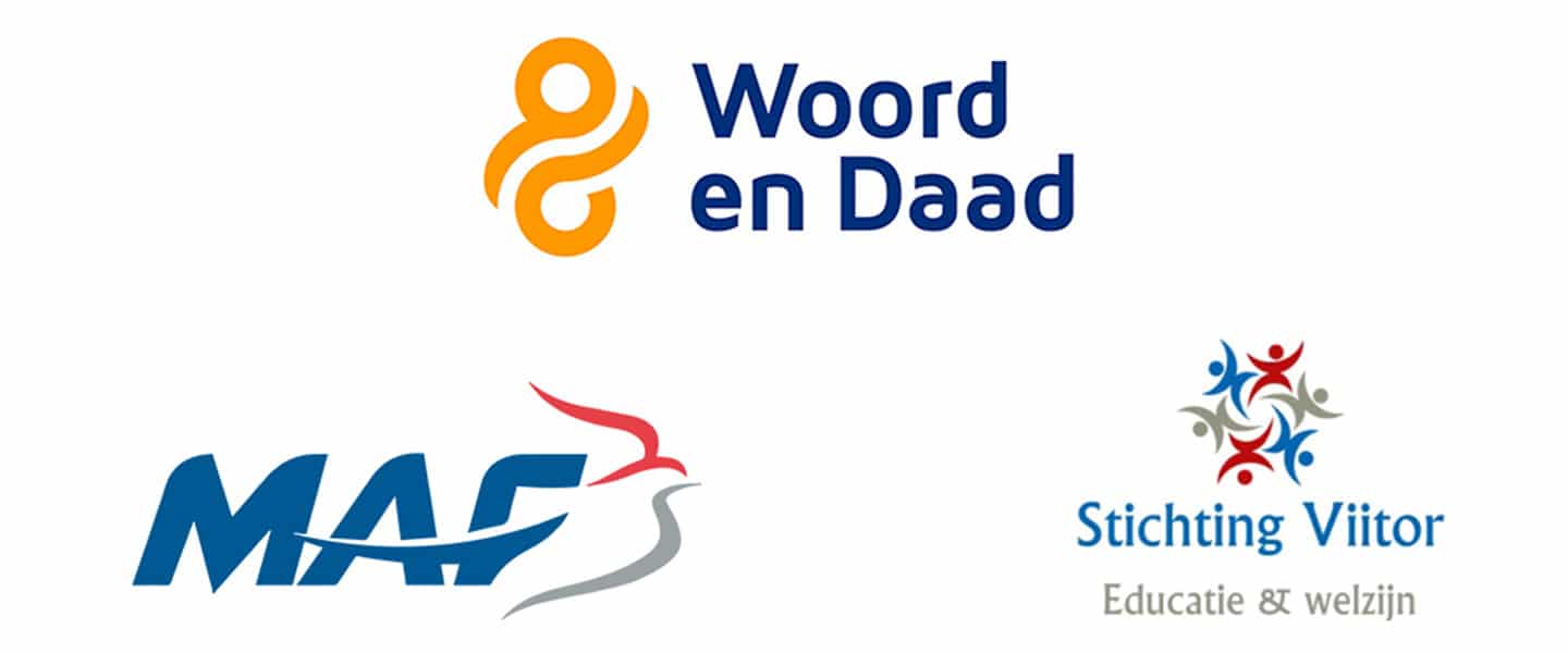 Steun Stichting Woord & Daad, MAF en Viitor