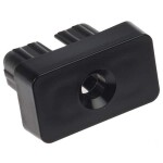 Eindstuk voor kokerprofiel – Kunststof – 50 x 25 mm