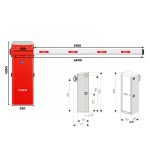 Fadini BAYT 980 slagboom – Hydraulisch – 8 sec – 6,4 meter – Staal gelakt of RVS 98030-