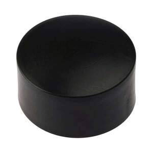 Paaldop rond – Kunststof – Zwart – 60 mm
