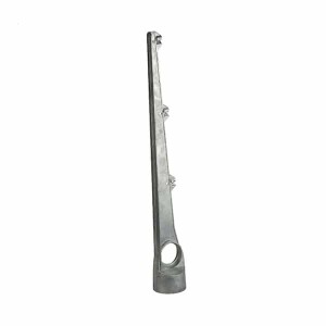 Prikkeldraadhouder 3-draads recht – Aluminium – 60 mm