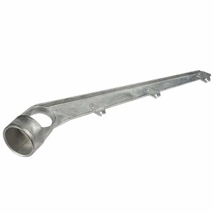 Prikkeldraadhouder 3-draads schuin – 60 graden – Aluminium – 60 mm