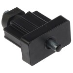 Service eindstuk voor kokerprofiel – Kunststof zwart – 50 x 25 mm