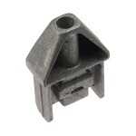 Veiligheidseindstuk voor kokerprofiel – Inslag – Aluminium – 50 x 25 mm