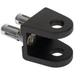 Locinox BOLTON-U opschroefbaar U-oor RAL9005 zwart