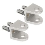 Locinox BOLTON-U opschroefbaar U-oor set ongelakt aluminium