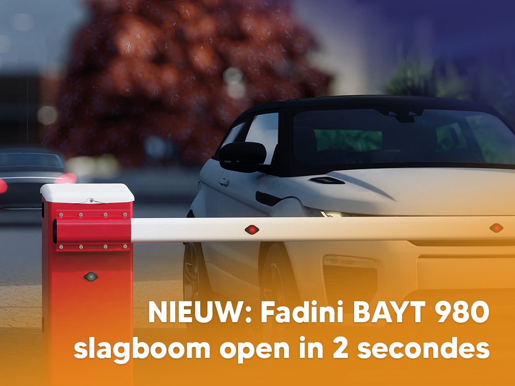NIEUW: Fadini BAYT 980 slagboom open in 2 secondes