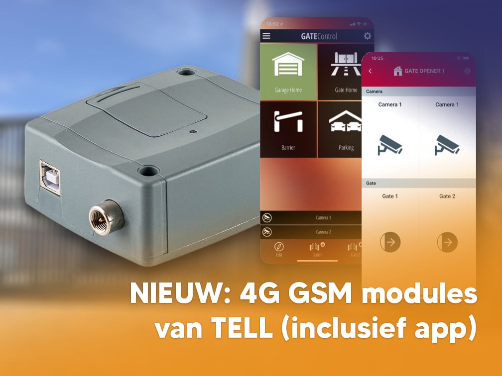 NIEUW: 4G GSM modules van Tell (inclusief app)
