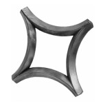 Sierornament diagonaal - 14 mm - 190x190 mm