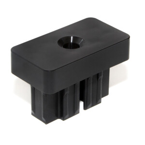 Del Ponti eindstuk 40×20 mm – Zwart