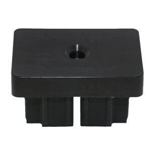 Del Ponti eindstuk 50×30 mm – Ø60 mm – Zwart