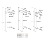 Locinox BAR-I vaste deurgreep - RVS - L= 450 mm