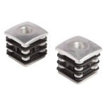 Locinox DURA scharnierdop voor as - Aluminium verstevigd