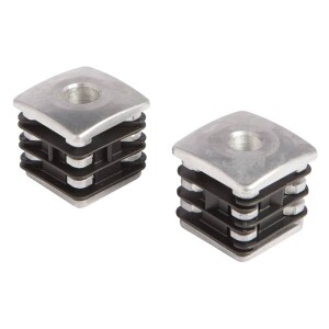 Locinox DURA scharnierdop voor as – Aluminium verstevigd – Voor M16 scharnierassen – Koker 50×50 mm