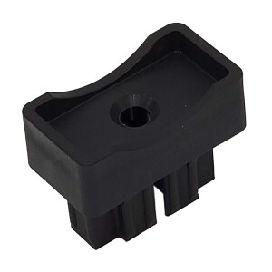 Del Ponti eindstuk Ø60 mm – 50×25 mm – Zwart