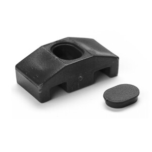 Del Ponti paneelklem 9 mm – Voor geplooide matten – Zwart
