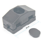 Del Ponti paneelklem met plaatje - Vlak - 60 mm - Zwart 2