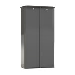 Scan&Go lege zuil T6 – Breed – Inclusief kiepdeur – Aluminium – 1180x643x340 mm – RAL 7016