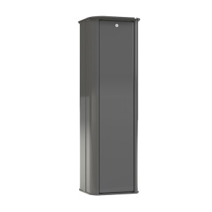 Scan&Go lege aanmeldzuil T6 – Inclusief kiepdeur – Aluminium – 358 x 340 x 1180 mm – RAL 7016