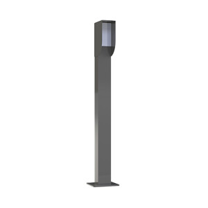 Scan&Go lege aanmeldzuil T1 – Inclusief kap & voorplaat – Aluminium – 100 x 80 x 1180 mm – RAL 7016
